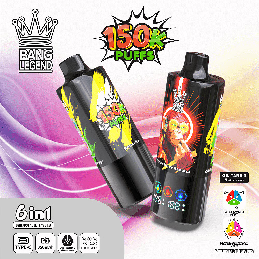 Bang-Legend-150000-150k-Puffs-6-in-1-Flavors-Disposable-Vape-2-3-5-Nicotine-12Tastes-Smart-Display-Vape-Factory-Wholesale-6