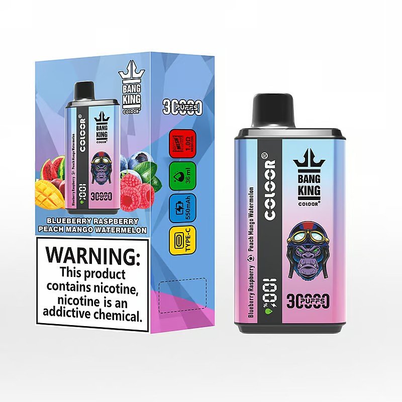 Sleek-vape-Bang-king-30000-Puffs-Blaubeere-Himbeere-Pfirsich-Mango-Wassermelone
