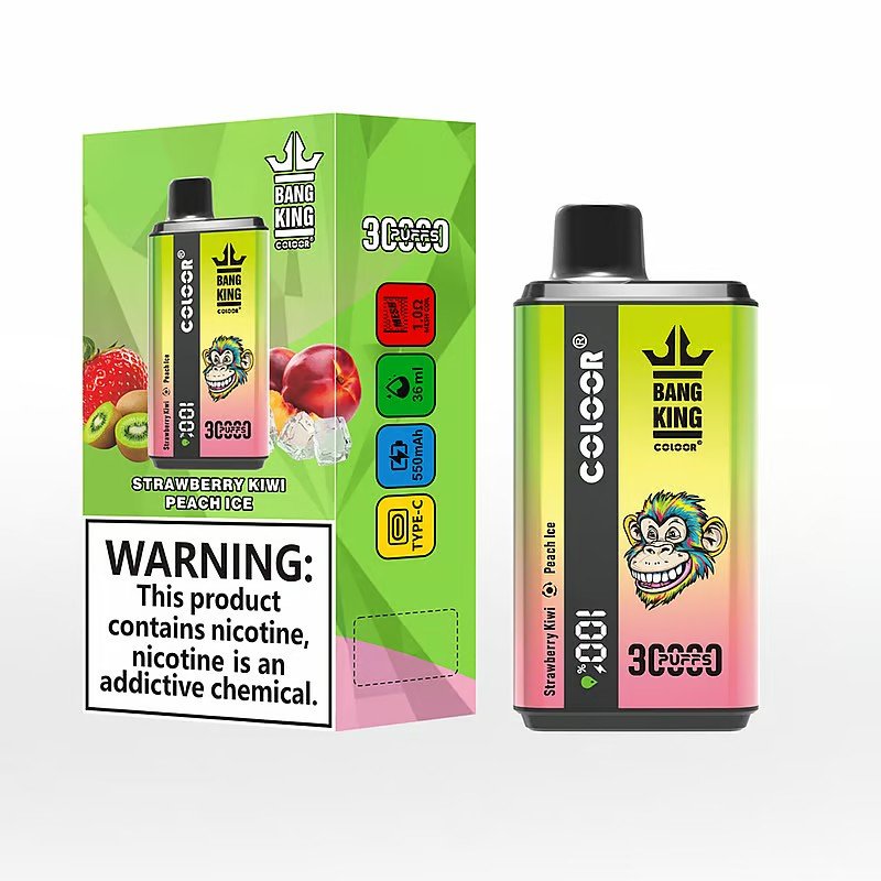 Sleek-vape-Bang-king-30000-Puffs-Erdbeere-Kiwi-Pfirsich-Eis