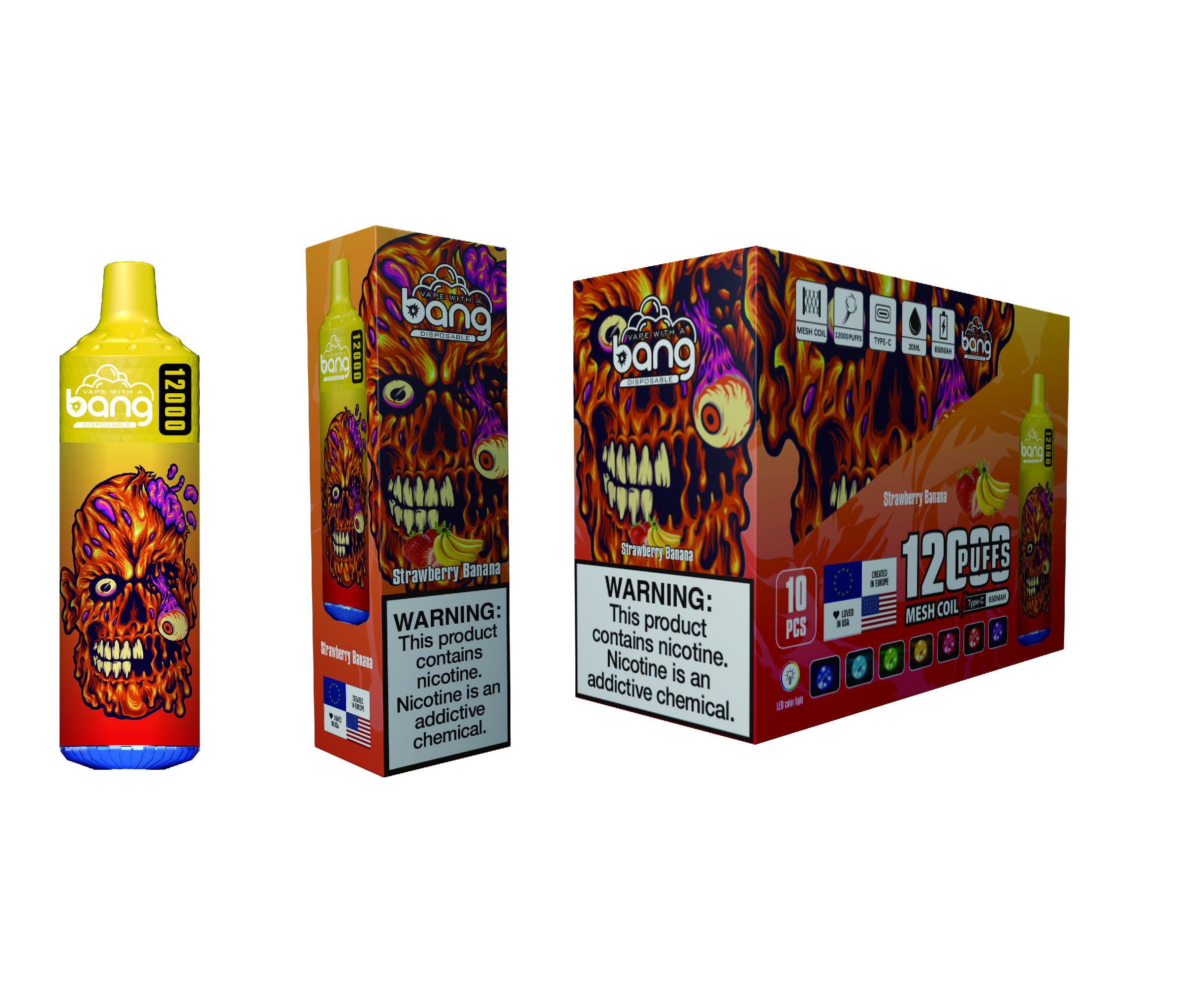 bang-12000-puffs-einweg-vape-geschmack-erdbeere-banane-bild