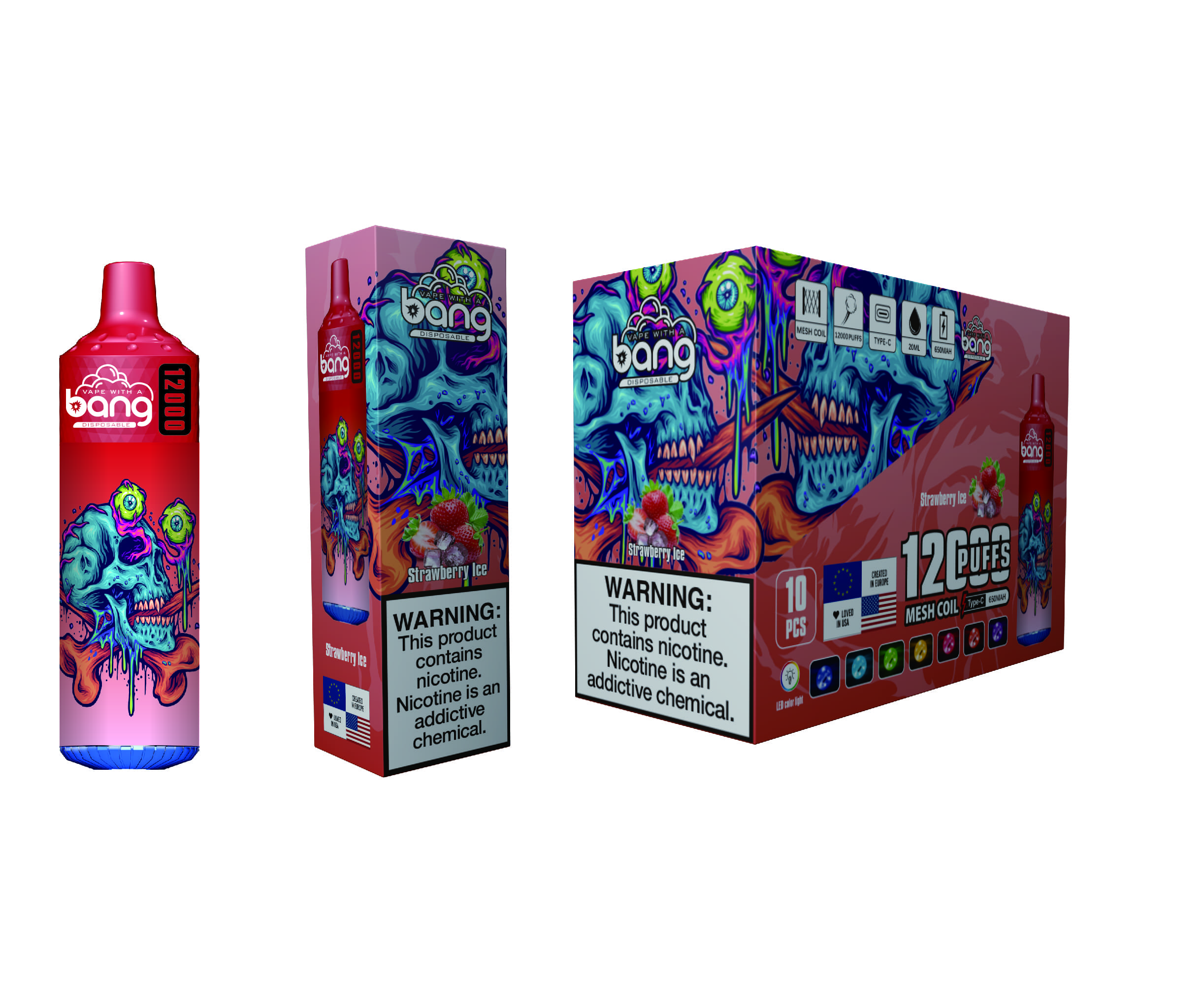 bang-12000-puffs-einweg-vape-geschmack-erdbeere-eis-bild