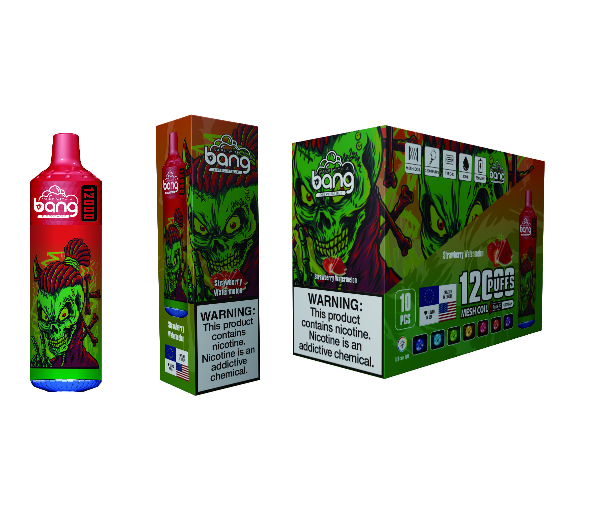 bang-12000-puffs-einweg-vape-flavor-strawberry-watermelon-picture