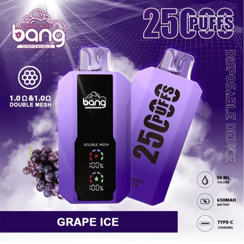 Bang Puffs Grape Ice Flavor Disposable Vape Device