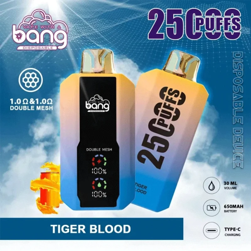 Bang Puffs Tiger Blood Flavor Disposable Vape Device