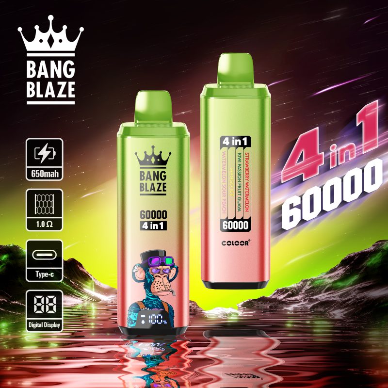 Bang Blaze 4in1 Flavor Disposable Vape Device design 2