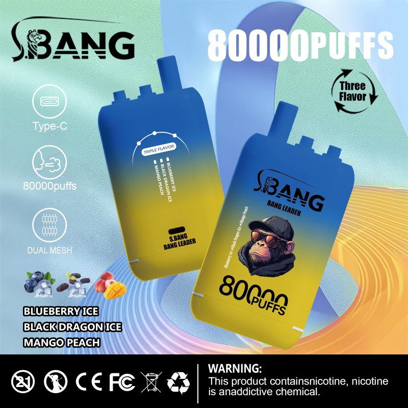 bang-leader-80000-3in1-blueberry-ice-black-dragon-ice-mango-peach-flavor-picture