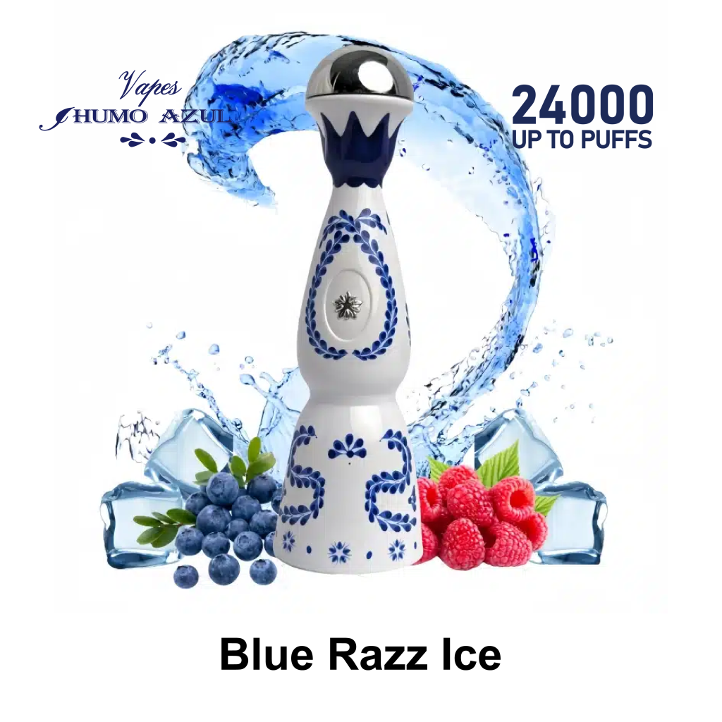 Humo Azul Puffs Flavor Blue Razz Ice Disposable Vape Device