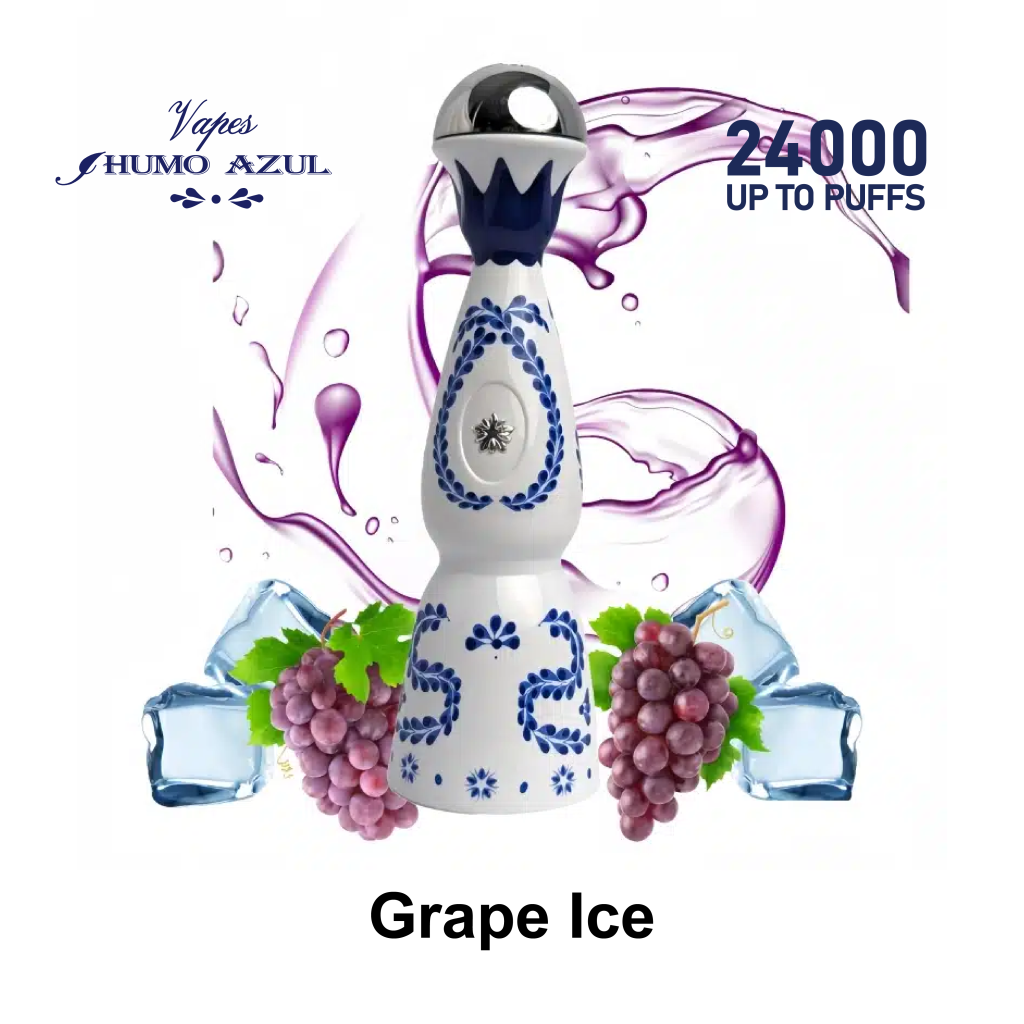 Humo Azul Puffs Flavor Grape Ice Disposable Vape Device