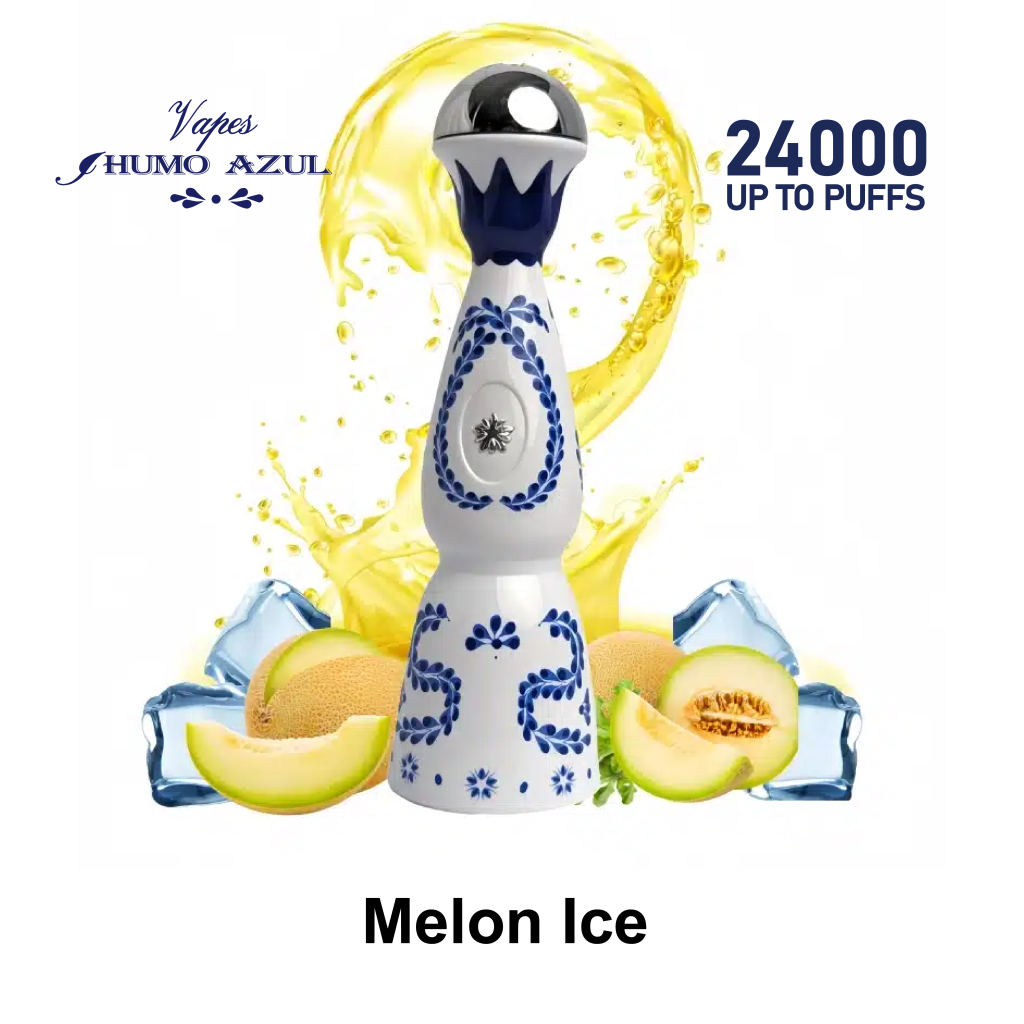 Humo Azul Puffs Flavor Melon Ice Disposable Vape Device