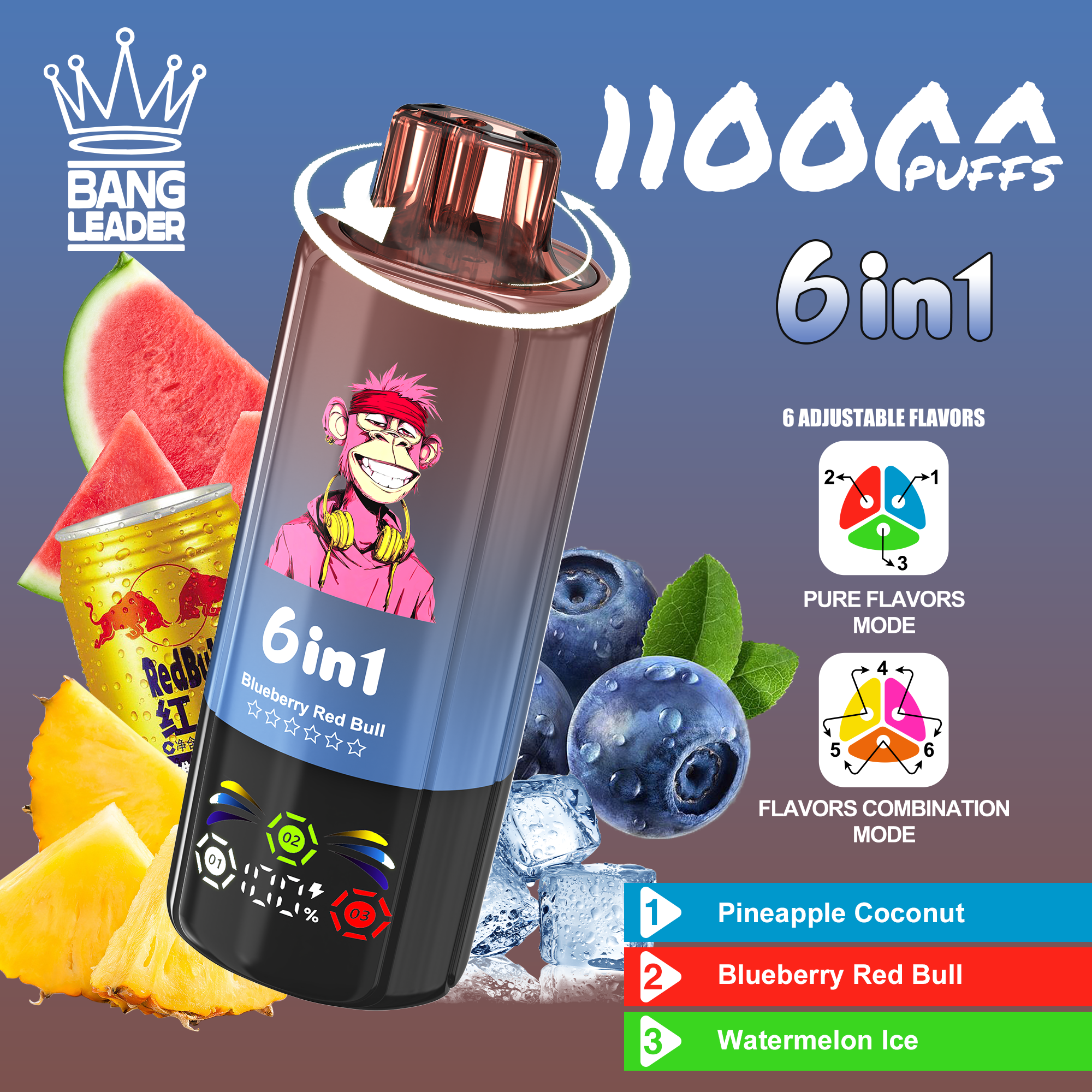 bang-leader-110000-puffs-6-in-1-flavor-pineapple-coconut-blueberry-red-bull-watermelon-ice