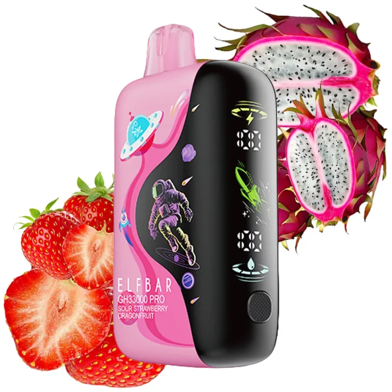 Elf Bar Gh Sour Strawberry Dragonfruit Disposable Vape 5 Nicotine