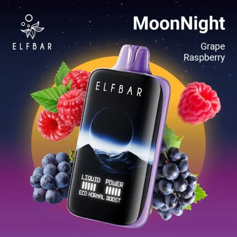 Elf Bar Moonnight Grape Raspberry Disposable Vape Device