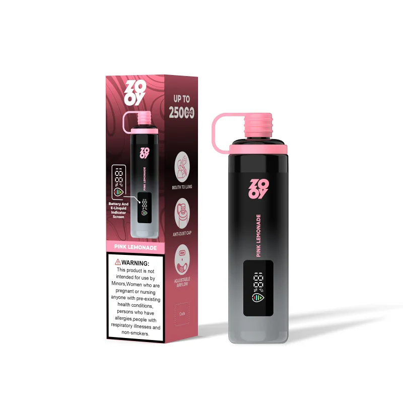 Zooy Shisha 25k Pink Lemonade Scaled Disposable Vape Device