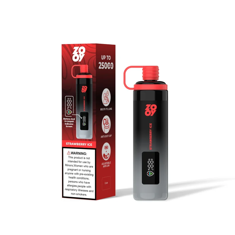 Zooy Shisha 25k Strawberry Ice Scaled Disposable Vape Device