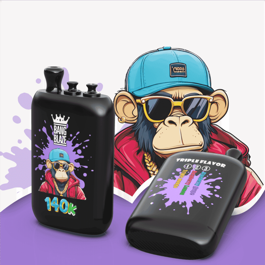 Bang Blaze 140k Puffs Flavor Teiple Mango Raspberry Lemon Blueberry Grape Disposable Vape Device