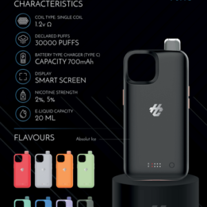 Jednorazowe urządzenie Vape Humo Case iPhone 15 30000 Puffs