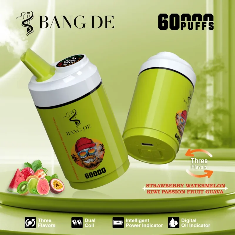 Vape Bang De 60k Puffs Strawberry Watermelon Kiwi Passion Fruit Guava.jpg