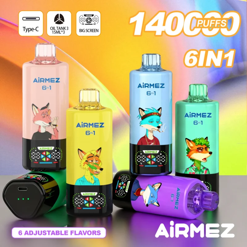 Airmez Fox 6 In 1 Puff Flavor Disposable Vape Device view 2