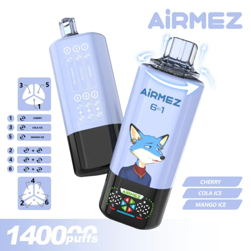 Airmez Fox 6 In 1 Puff Flavor Disposable Vape Device detail 2