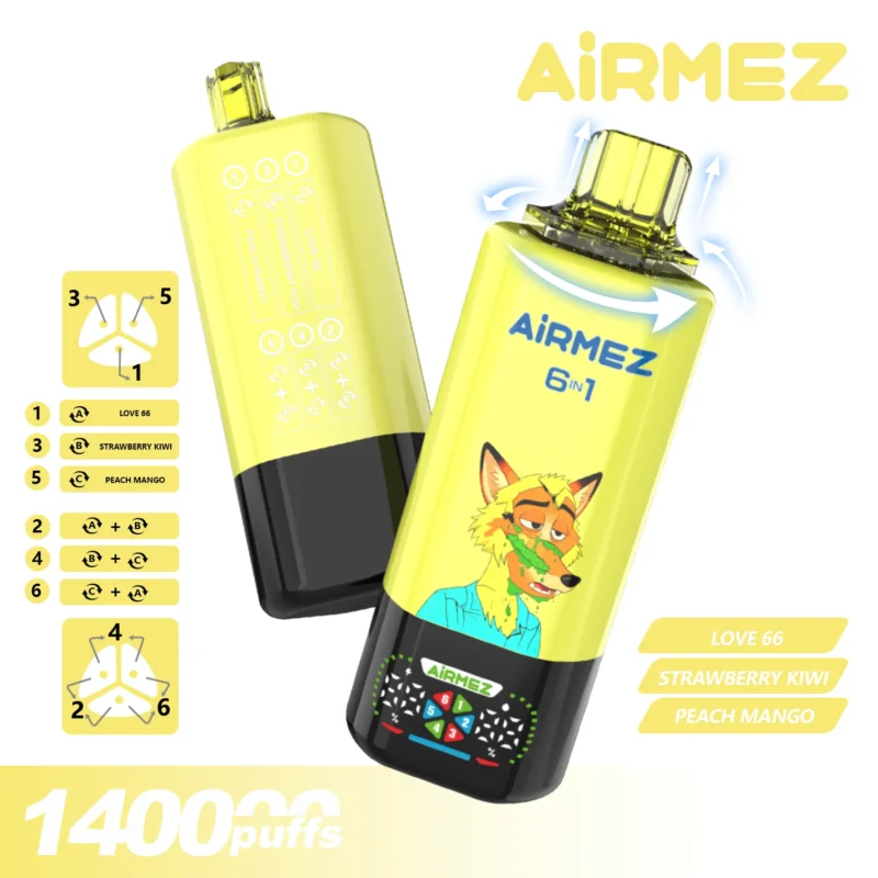 Airmez Fox 6 In 1 Puff Flavor Disposable Vape Device image