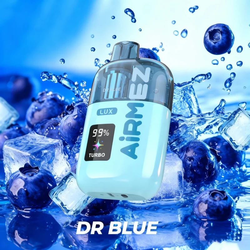 Airmez Lux Puffs Flavor Dr Blue Disposable Vape Device