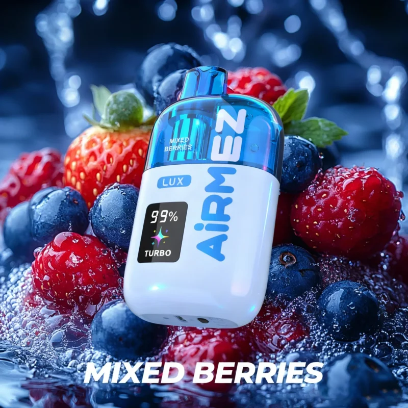 Airmez Lux Puffs Flavor Mixed Berries Disposable Vape Device