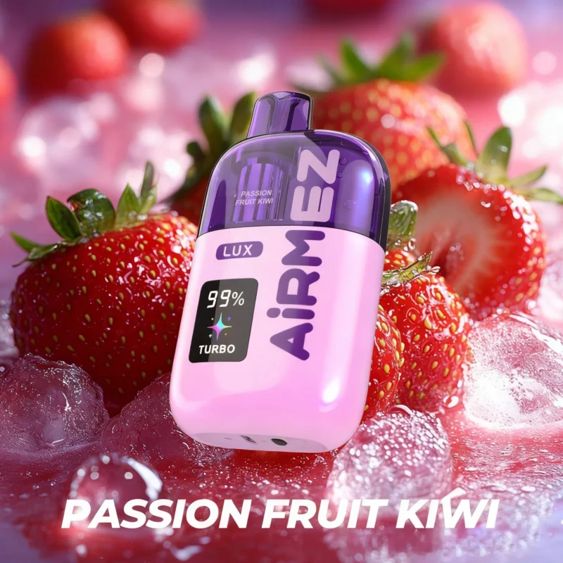 Airmez Lux Puffs Flavor Passion Fruit Kiwi Disposable Vape Device