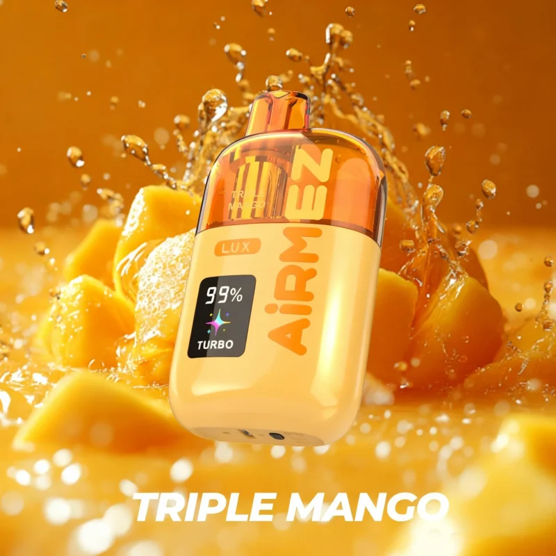 Airmez Lux Puffs Flavor Triple Mango Disposable Vape Device