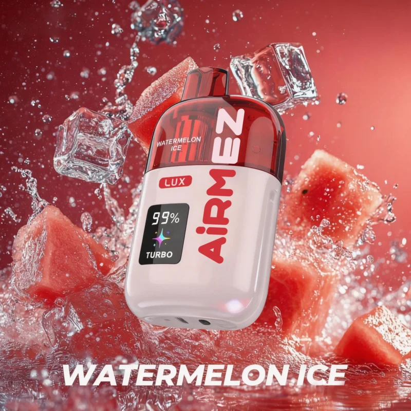 Airmez Lux Puffs Flavor Watermelon Ice Disposable Vape Device