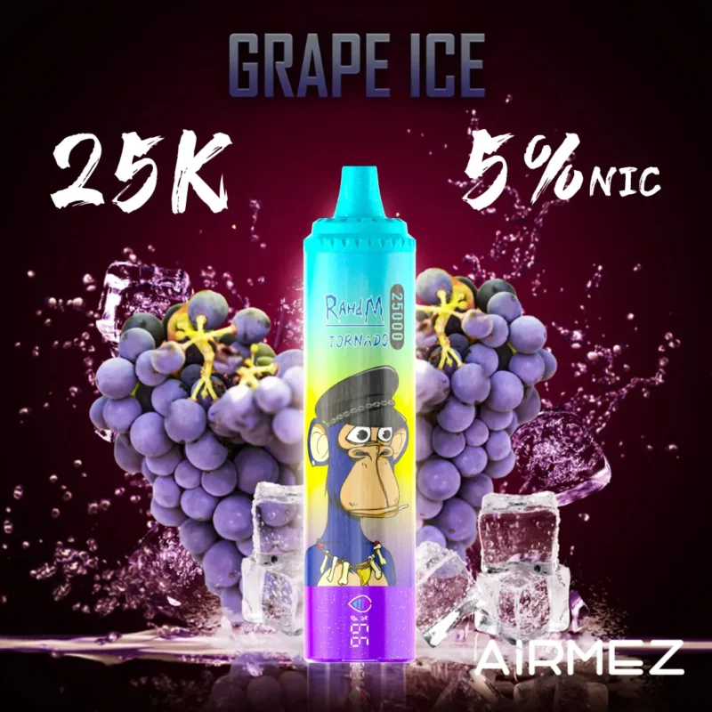 Airmez Tornado Puffs Vape Flavor Grape Ice