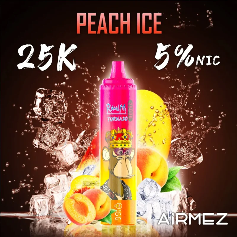 Airmez Tornado Puffs Vape Flavor Peach Ice