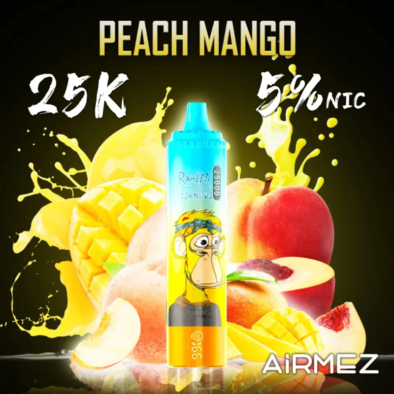 Airmez Tornado Puffs Vape Flavor Peach Mango