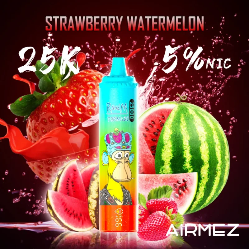 Airmez Tornado Puffs Vape Flavor Strawberry Watermelon