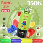 bang-leader-stoll-350000-puffs-8in1-wegwerp-vape-smaak-blauw-razz-ijs-watermeloen-ijs