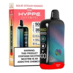 Hyppe Infiniti Puffs Vape Sour Straw Mango 50k