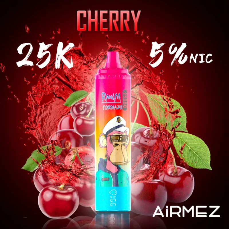 Vapemaison Airmez Tornado Puffs Disposable Vape Flavor Cherry