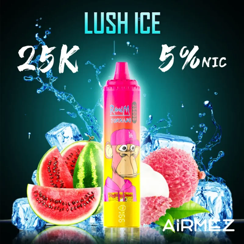 Vapemaison Airmez Tornado Puffs Disposable Vape Flavor Lush Ice