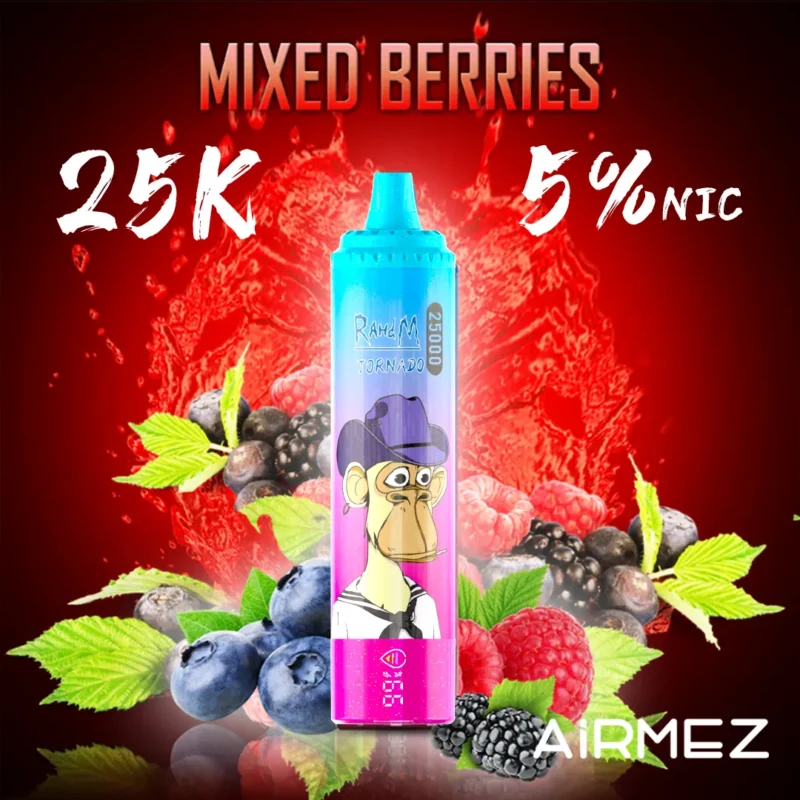 Vapemaison Airmez Tornado Puffs Disposable Vape Flavor Mixed Berries
