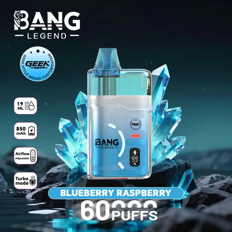 Vapemaison Bang Legend Geek 60k Puffs Blueberry Raspberry