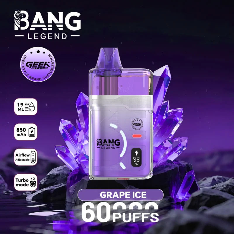 Vapemaison Bang Legend Geek 60k Puffs Grape Ice
