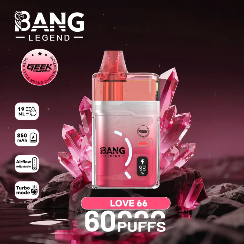 Vapemaison Bang Legend Geek 60k Puffs Love