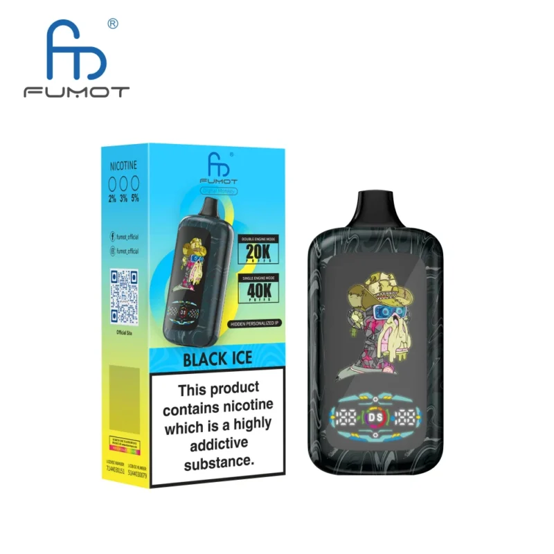 Vapemaison Fumot Digital Monkey Puffs Black Lce