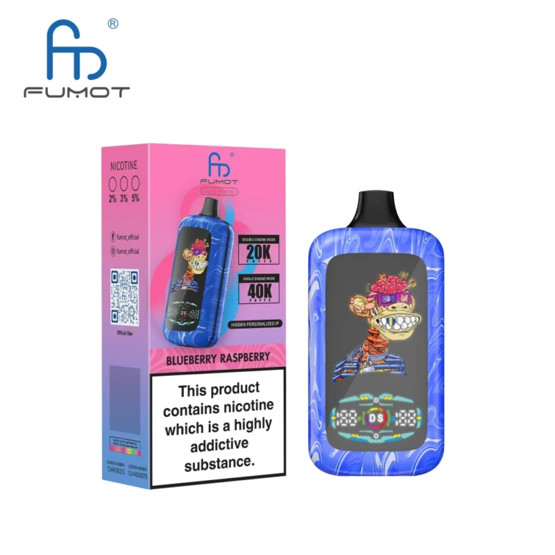 Vapemaison Fumot Digital Monkey Puffs Blueberry Raspberry