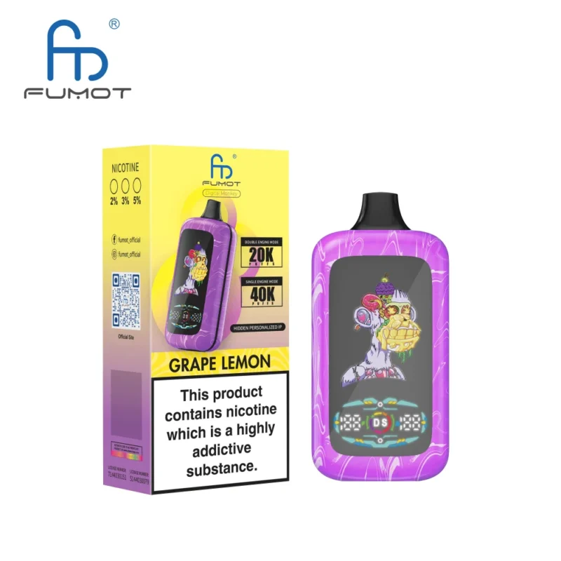 Vapemaison Fumot Digital Monkey Puffs Grape Lemon