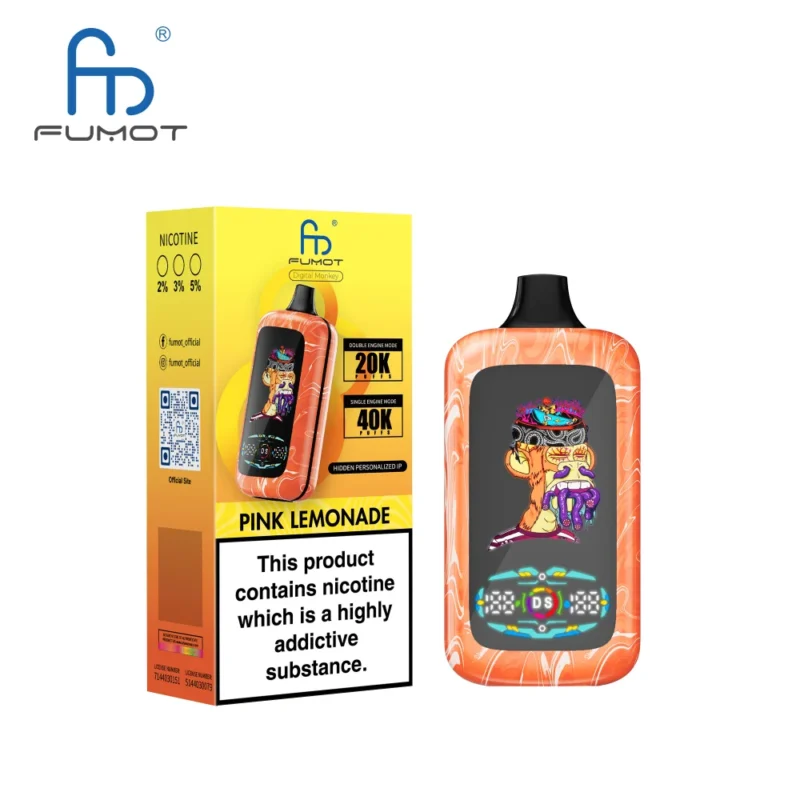 Vapemaison Fumot Digital Monkey Puffs Pink Lemonade