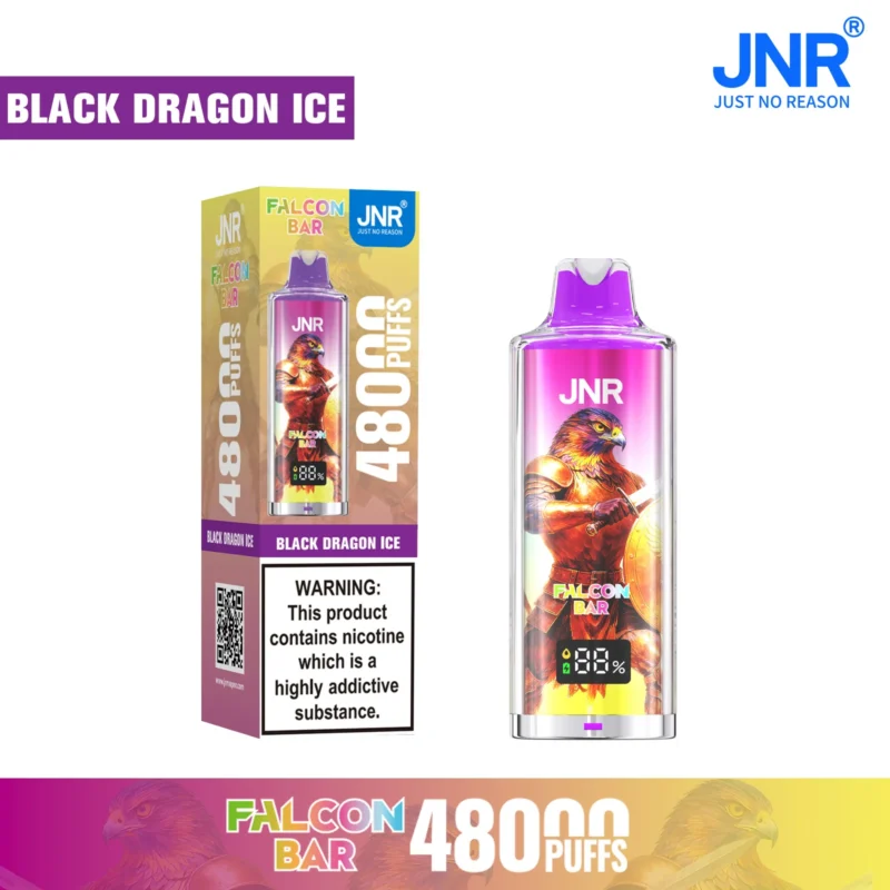 Vapemaison Jnr Falcon Bar Puffs Dispasable Vape Flavor Black Dragon Ice