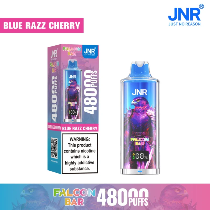 Vapemaison Jnr Falcon Bar Puffs Dispasable Vape Flavor Blue Razz Cherry