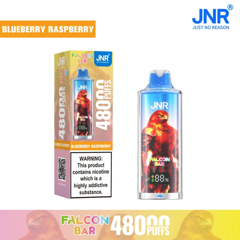 Vapemaison Jnr Falcon Bar Puffs Dispasable Vape Flavor Blueberry Raspberry