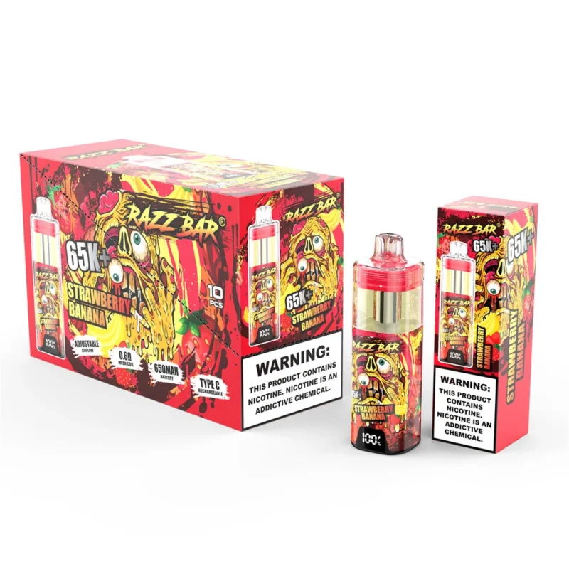 Vapemaison Razz Bar Puffs Package view