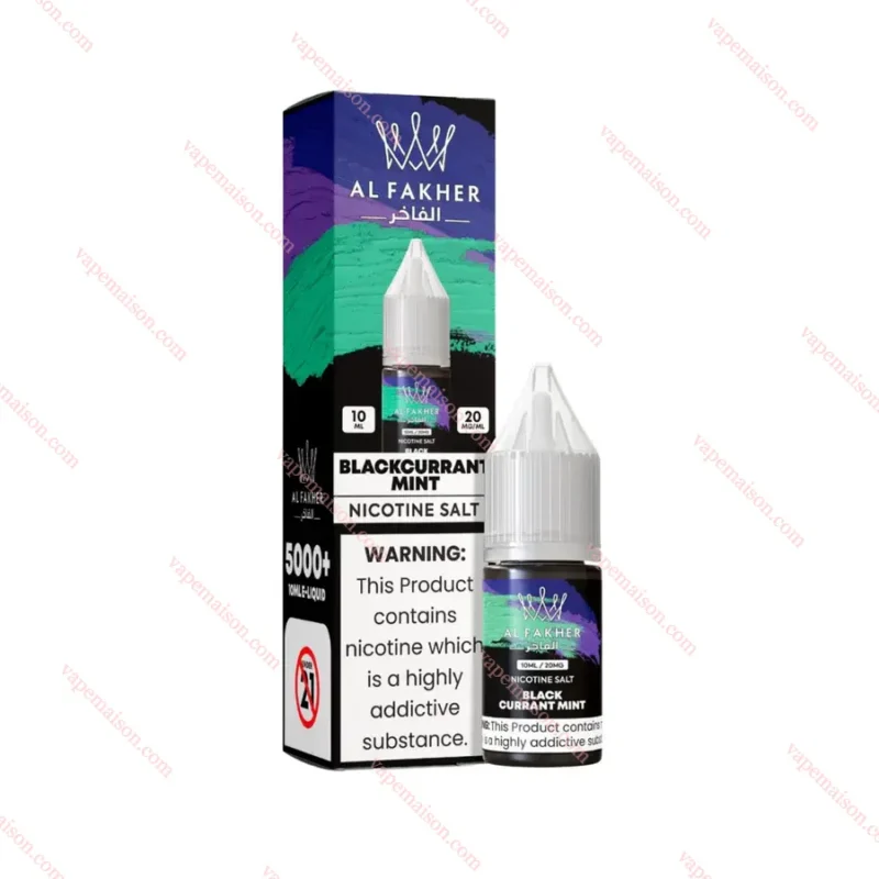 Vapemaison Al Fakher Blackcurrant Mint 10ml Nic Salt E Liquid